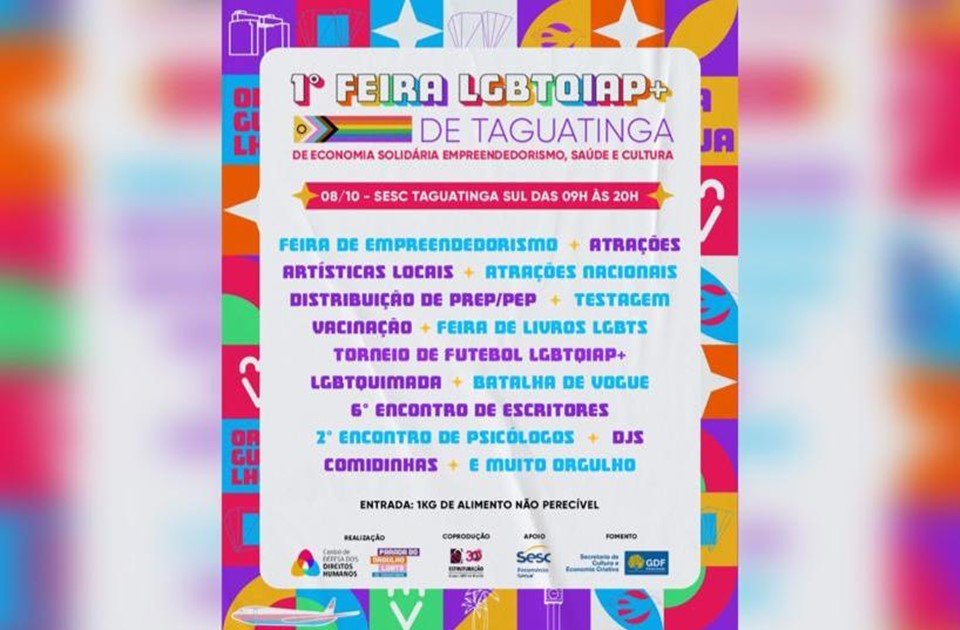 Cartaz da feira LGBTQIAP+