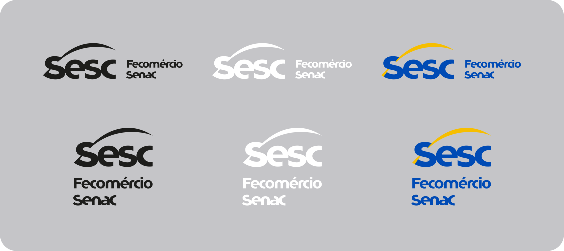 Exemplos das marcas do SescDF